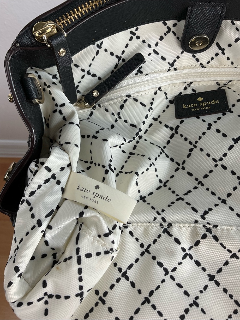 Kate Spade Newbury Lane Loden structured black‎ handbag - Picture 9 of 14